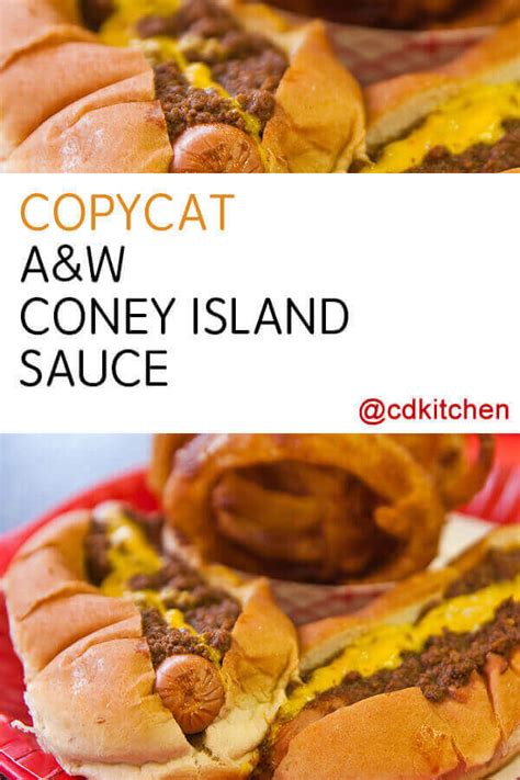 If you're thinking of joining the queue for a&w at jewel changi airport, you might want to think again. Copycat A&W Coney Island Sauce Recipe | CDKitchen.com
