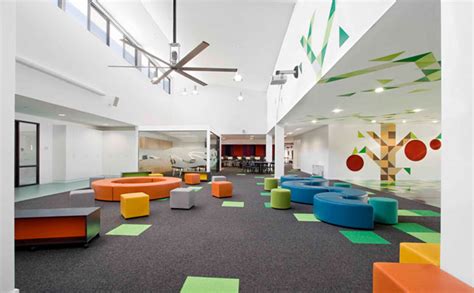 Modern Schools Interior With A Splash Of Color Interior Design Design