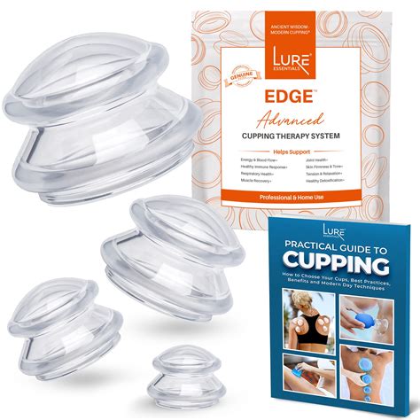 Buy Lure Essentials Edge Cupping Therapy Set Cupping Kit For Massage Therapy Silicone