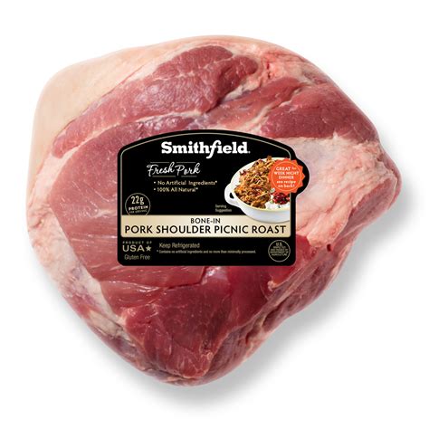Smithfield Fresh Pork Shoulder Picnic Roast Bone In Lb Crowdedline Delivery