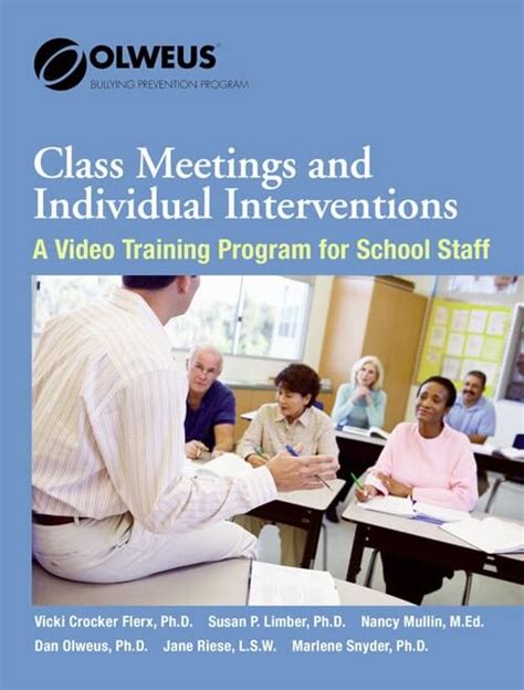 Olweus Class Meetings And Individual Intervention Grades K 8 Dvd Nimco Inc Prevention