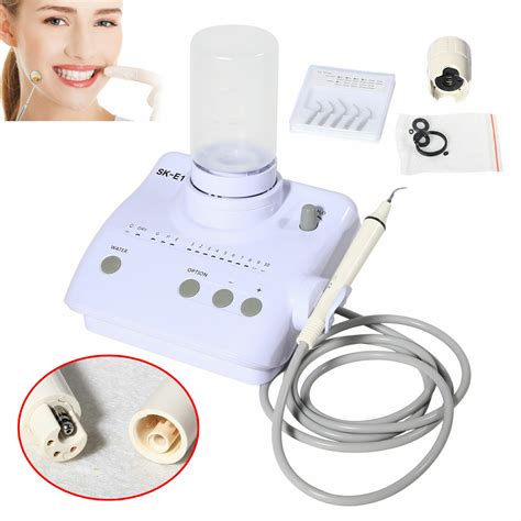 Portable Dental Ultrasonic Piezo Scaler W Handpiece Tips Bottles Fit Emsdte Sk Ebay