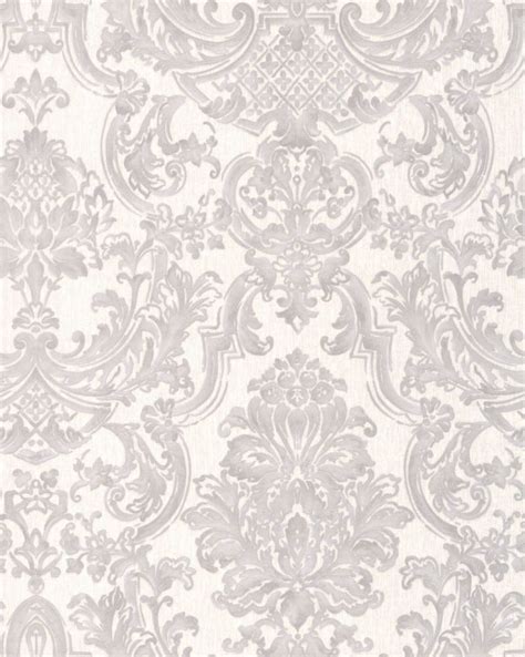 Montague Graysilver Wallpaper Embossed Wallpaper Silver Wallpaper