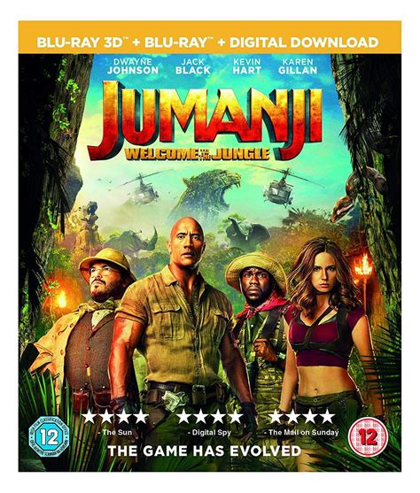 Jumanji Welcome To The Jungle 2017 3d Blu Ray Region Free