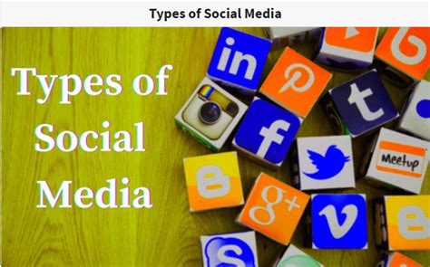 The 9 Types Of Social Media With Examples Mix With Marketing