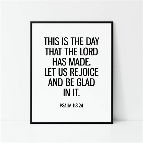 This Is The Day That The Lord Has Made Psalm 118 24 Bible Etsy In