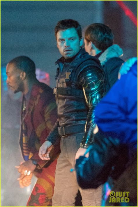 Sebastian Stan And Anthony Mackie Film Action Packed Sequence For Falcon And Winter Soldier