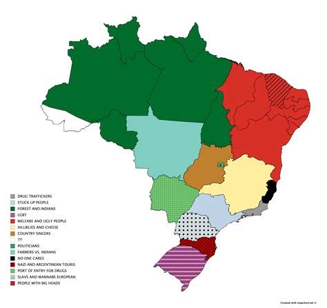 Brazilian Stereotypes R Mapporn