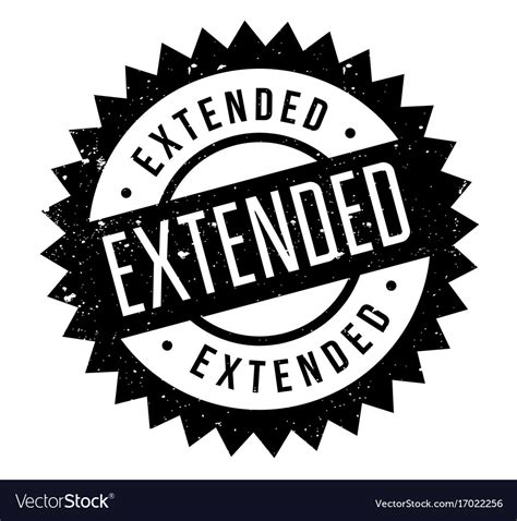 Extended Rubber Stamp Royalty Free Vector Image