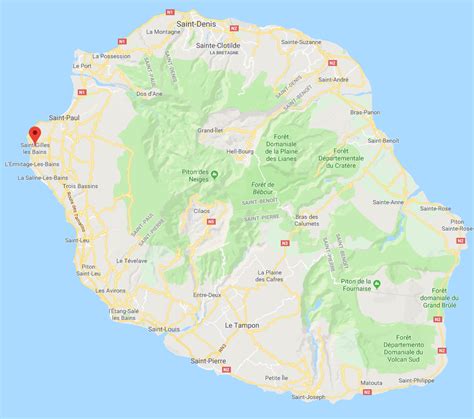Ile De La Reunion Info ≡ Voyage Carte Plan