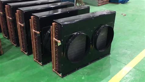 Air Cooled Condenser Fin Copper Tube Condenser For Cold Room Storage