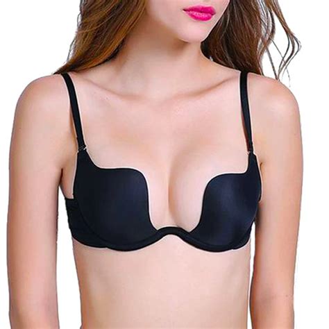 Sexy Deep U Push Up Bra For Teenager Gril Adjustable Strap Sexy
