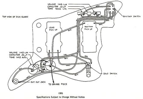 Pickup selector switch positions diagrams. Fender Jaguar Wiring Mod