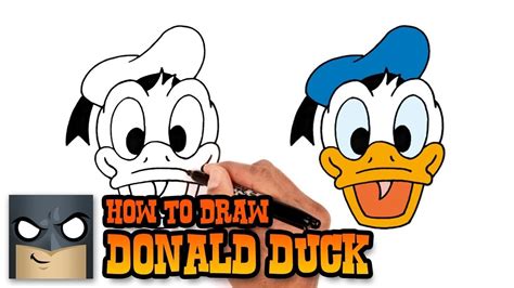 How To Draw Donald Duck Step By Step Drawing Tutorial Donald Duck