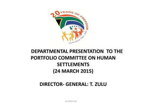 Departmental Presentation To The Portfolio Committee On Human Ppt
