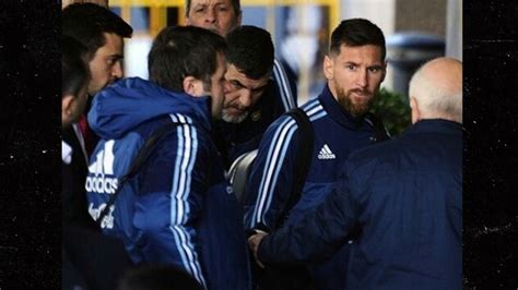 Lionel Messi Stops Security Guard From Dragging Away Young Fan