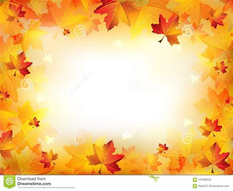 Elegant Autumn Frame Stock Vector Illustration Of Forest
