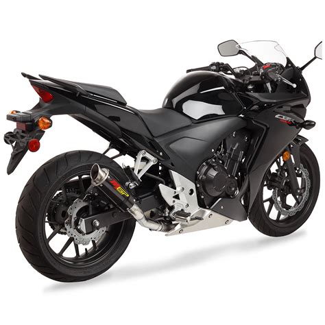 Mivv exhausts, mufflers and silencers for honda cbr 500 r 2013 > 2015 have unique materials, look and performance, and an inimitable sound. CBR500R MGP Exhaust 2013-15 | Hot Bodies Racing