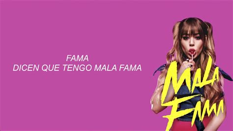 No soy ningún narco o una persona mala, pero me quise meter en ese mundo en el video para acaparar la atención de la fiscal. Danna paola -mala fama ( letra) - YouTube