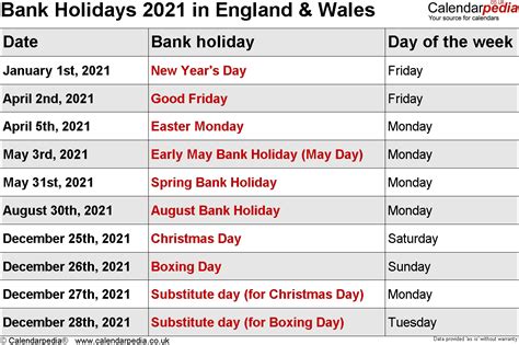Uk Holiday Calendar 2021 Public Major Holidays Qualads
