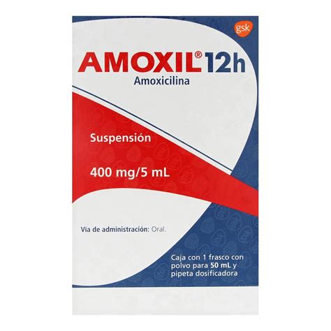 Amoxil 12h Suspension 400mg5ml 50ml