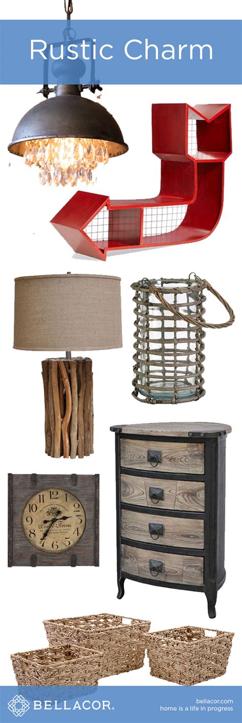 Charming Rustic Accessories Lighting And Furniture At