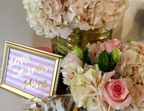 Pink Mint And Gold Bridalwedding Shower Blushing Bridal Brunch