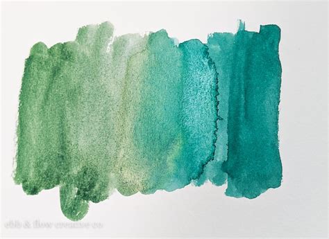 How To Mix Green Watercolors Ebb And Flow Creative Co