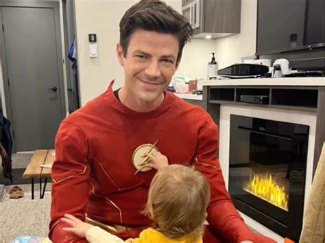 grant gustin images from the flash s final season of filming in vancouver