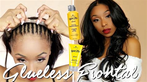 GLUELESS LACE FRONTAL WIG INSTALLATION AT HOME No Glue No Tape No Sewing YouTube