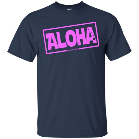 Aloha Hawai I Nei Islands Pink Ink Ultra Cotton T Shirt By Hawaii Nei