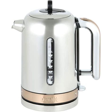 Dualit Cvjk13 Jug Kettle Quiet Boiling 17l 3000w Stainless Steel And Copper