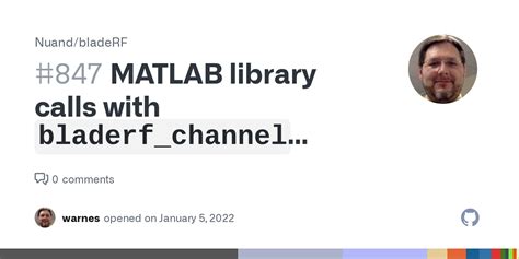 Matlab Library Calls With `bladerfchannel` Argument Fail · Issue 847