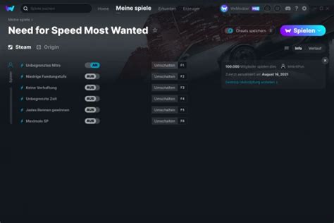 Need For Speed Most Wanted Cheats And Trainer Für Pc Wemod