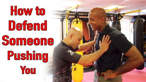 How To Defend Someone Pushing You Wing Chun Youtube