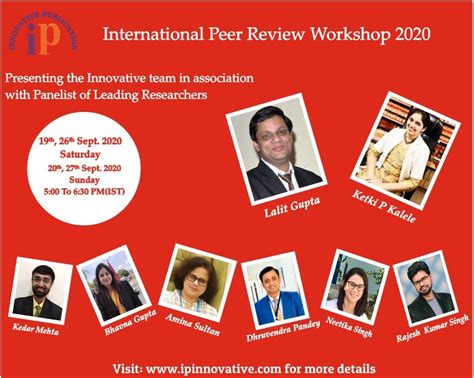 International Peer Review Workshop 2020 Ip Innovative Publication Pvt Ltd