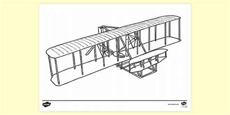 FREE Wright Brothers Plane Colouring Sheet Colouring Sheets