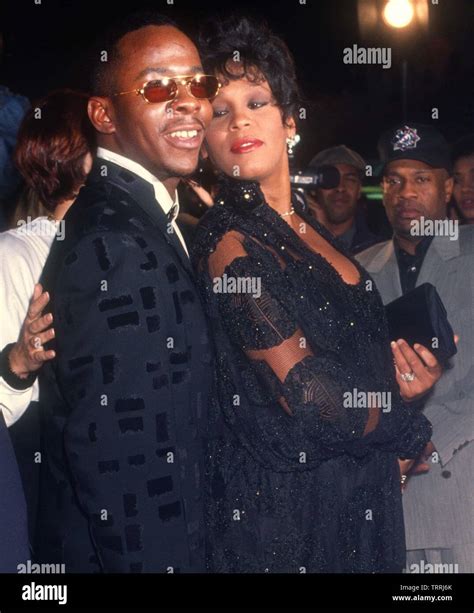Bobby Brown And Pregnant Whitney Houston 1992michael Fergusonphotolink