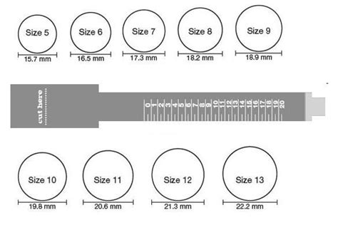 Mark the area where the two ends of the paper strip meet. printable ring sizer | 323 40 kb jpeg ring sizes chart 29 ...