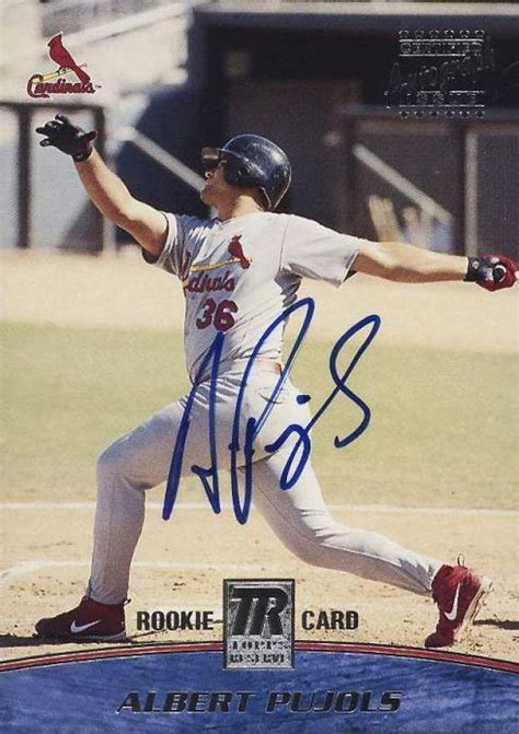 2004 flair power tools game used blue. 2001 Topps Reserve Rookie Autograph Albert Pujols #3 Baseball - VCP Price Guide