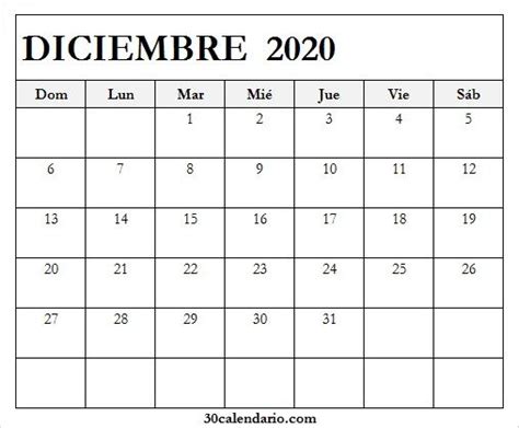 Descargar Calendario Diciembre 2020 Para Editar Obtenga Una Plantilla