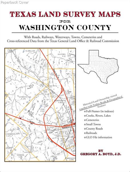 Texas Land Survey Maps For Washington County Arphax Publishing Co