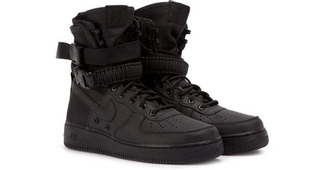 Nike Leather Nike Sf Air Force 1 Hi Triple Black For Men Lyst