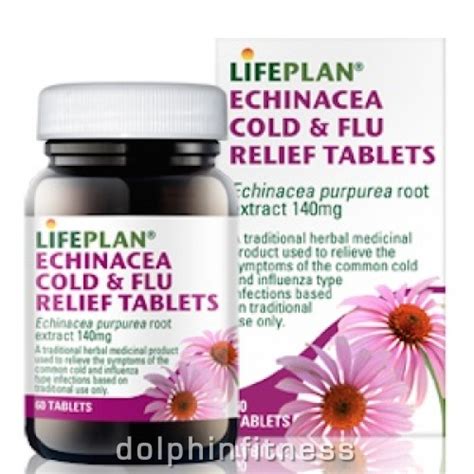 Lifeplan Echinacea Cold And Flu Relief 60 Tablets