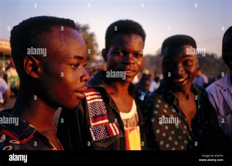 Young Men In Lusaka Zambia Southern Africa Stock Photo Alamy