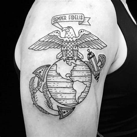 Marine Corps Logo Tattoo