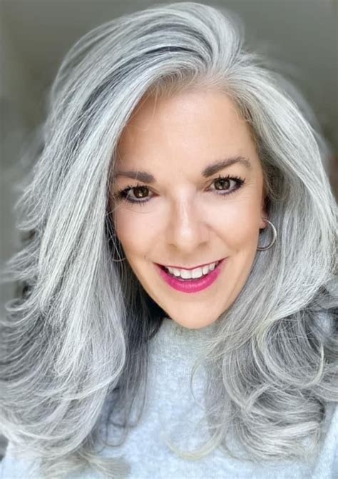 Pin By Felecia Gillham On Hair Fashion Silver White Hair Long Gray