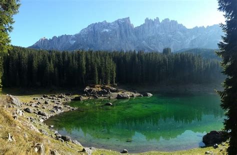 Karersee Lago Di Carezza South Tyrol Beautiful Lakes Natural