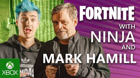 ninja teaches mark hamill the ways of fortnite youtube