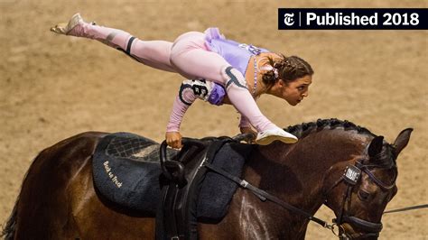 You Think Gymnastics Is Hard Try It On A Moving Horse The New York Times